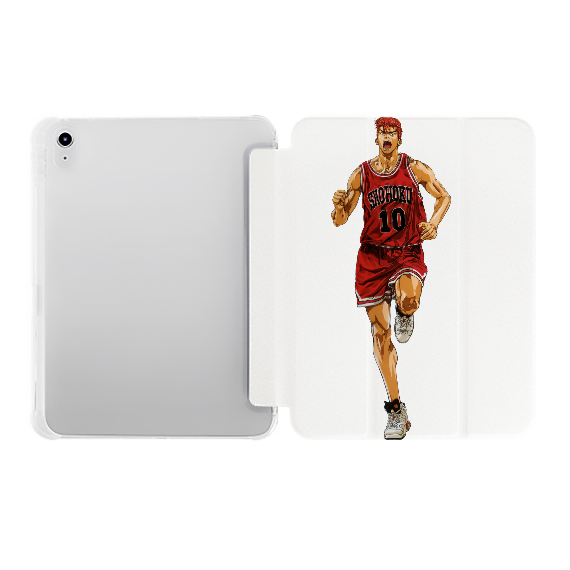 （画像用） SLAM DUNK／スラムダンク IPad ケース ペン収納付き 三つ折りスタンド PUレザー×シリコン 対応機種9.5/10.5/10.9インチ